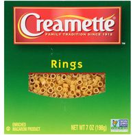 Producto de Macarrones Enriquecidos Creamette Rings