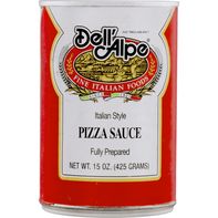 Sauce à pizza de style italien Dell'Alpe