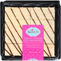 Brownies glacés au fromage à la crème au fudge riche de Sweet P