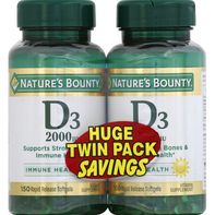 Nature's Bounty Vitamin D3, 2000 IU, Rapid Release