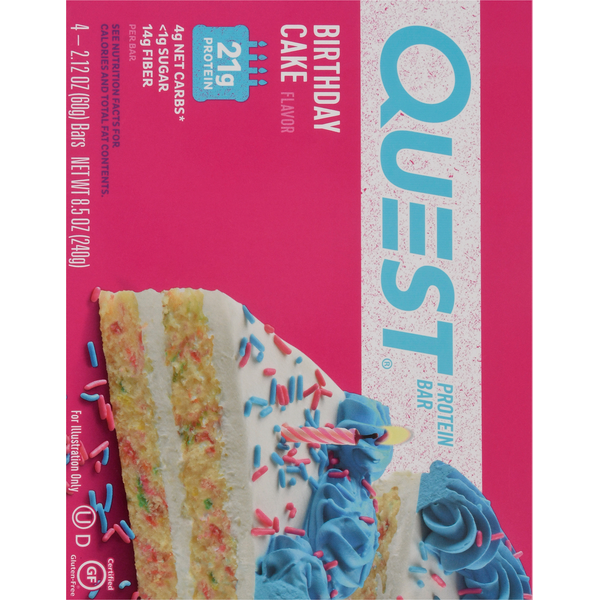 Barre Protéinée Quest - Saveur Gâteau d'Anniversaire