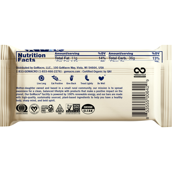 GoMacro Arándano + Mantequilla de Anacardo MacroBar