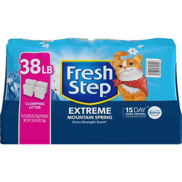 Fresh Step Extreme Clumping Cat Litter with Febreze Freshness