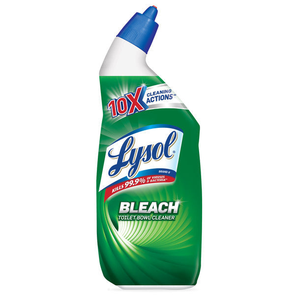 Limpiador de Inodoro con Lejía Lysol, 24oz - Solución de Limpieza Poderosa