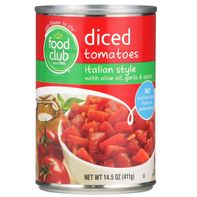 Food Club Italian Style Tomatoes with Olive Oil & Garlic