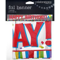 Celebrations Foil Banner - Happy Birthday