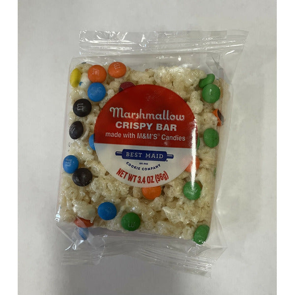 Best Maid Crispy Bar with Marshmallow and M&M's Candies