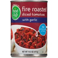 Food Club Fire Roasted Diced Tomatoes with Garlic