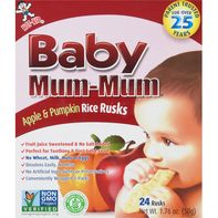 Mum-Mum Rice Rusks, Manzana y Calabaza