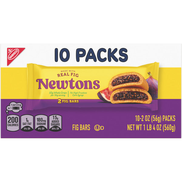 Barres de figues cuites douces NEWTONS - Paquets de collation de 20 oz