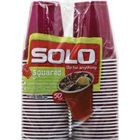 SOLO Squared Plastic Cups, 18 Ounce