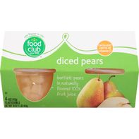 Food Club Diced Pears - Premium Quality