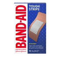 BAND-AID Bandages adhésifs stériles Tough Strips