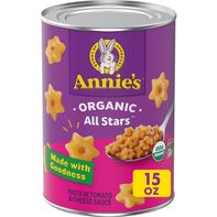 Pâtes et sauce en conserve Annie's Organic All Stars