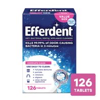 Tablettes nettoyantes Efferdent pour prothèses dentaires et appareils de rétention