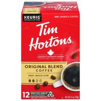 Capsules de café Tim Hortons 100 % Arabica torréfié moyen