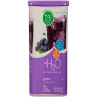 Food Club +H2O Grape Low Calorie Drink Mix