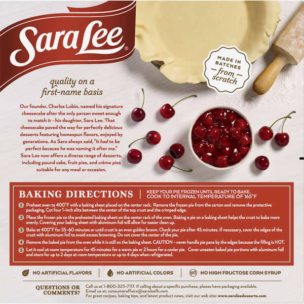 Pastel de Cereza Sara Lee