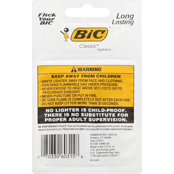 BIC Classic Lighters - Fiables et élégants