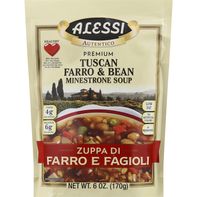 Soupe minestrone aux farro et haricots toscane Alessi