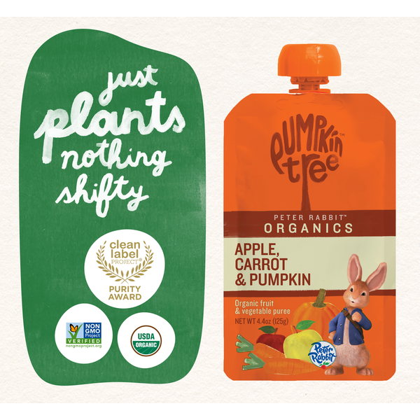 Organic Pumpkin Tree Fruit & Vegetable Puree - Apple, Carrot & Pumpkin