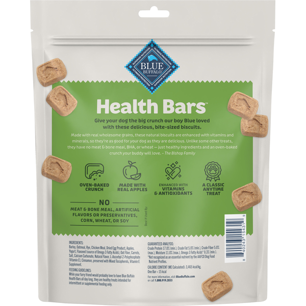 Biscuits Mini pour Chiens Blue Buffalo Cuits aux Pommes et au Yaourt