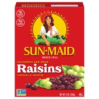 Pasas Sun-Maid de California deshidratadas al sol