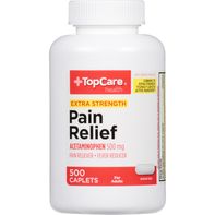 TopCare Extra Strength Pain Relief, 500 mg Capsules