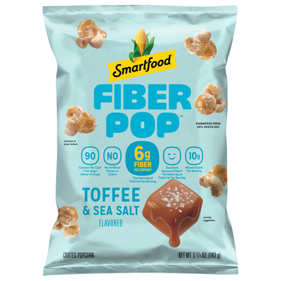 Palomitas Smartfood Fiber Pop Toffee y Sal Marina