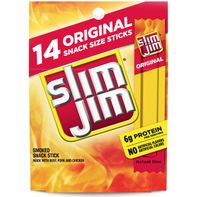 Bâtonnets de viande fumée Slim Jim, saveur originale