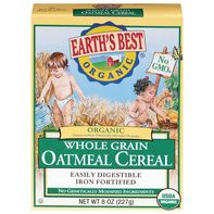 Cereal de Avena Integral Orgánico de Earth's Best