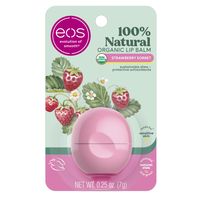 eos Bálsamo Labial Natural y Orgánico de Sorbete de Fresa