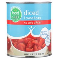 Food Club No Salt Added Diced Tomatoes