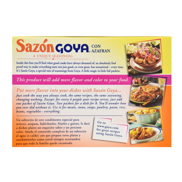 Assaisonnement Goya Sazón avec Azafran - Mélange d'épices savoureux