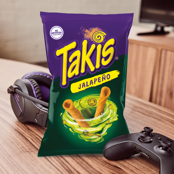 Takis Jalapeño Bolsa de 9.9 oz para Compartir - Papas Tortilla Enrolladas Picantes