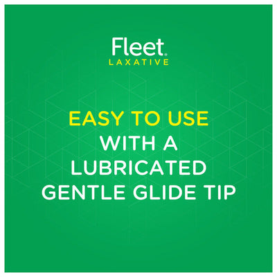 Fleet Laxative Saline Enema with Gentle Glide Tip