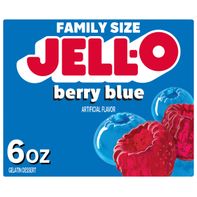 Postre de Gelatina Jell-O Sabor Frutos del Bosque Azul