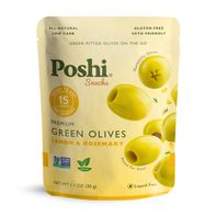 Aceitunas Verdes Deshuesadas Poshi con Limón y Romero