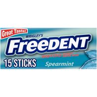 Freedent Spearmint Chewing Gum - Single Pack Stick