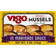 Moules espagnoles Vigo dans une sauce marinade