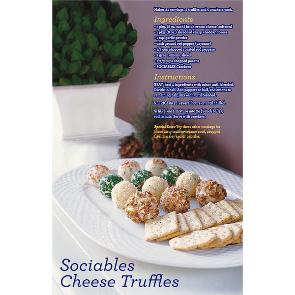 SOCIABLES Baked Savory Crackers - Perfect Party Snack