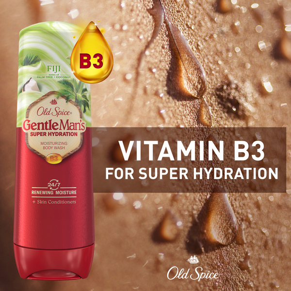 Old Spice Super Hydration Gel de Ducha para Hombre - Fiji con Palma y Coco