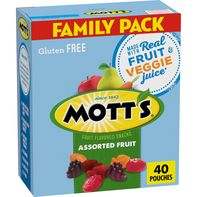 Mott’s Assortiment de Snacks aux Fruits en Famille