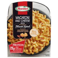 Pâtes au fromage Hormel avec étiquette noire