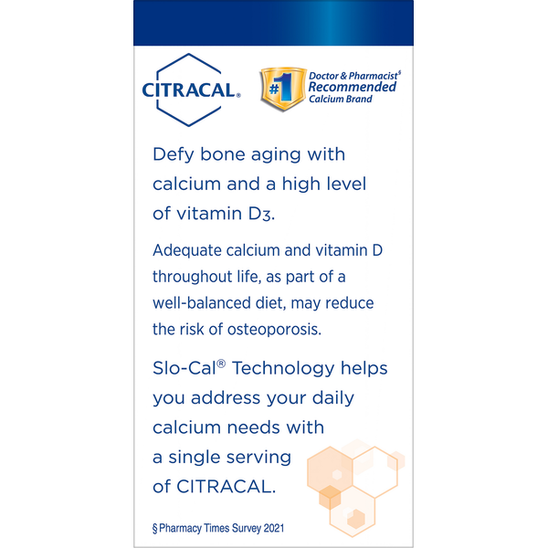 Citracal Calcium Supplement with Vitamin D3, 1200 mg, Slow Release