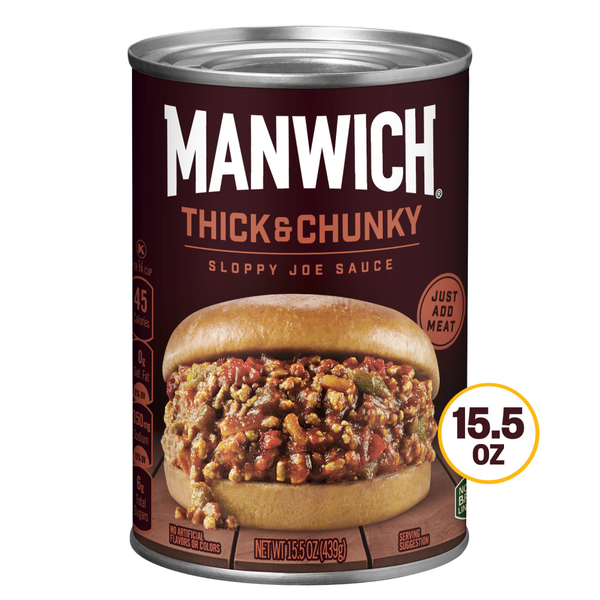 Manwich Thick and Chunky Sloppy Joe Sauce, Canned