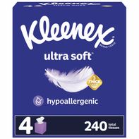 Kleenex Ultra Soft Facial Tissues Cube Boxes - 3 Ply