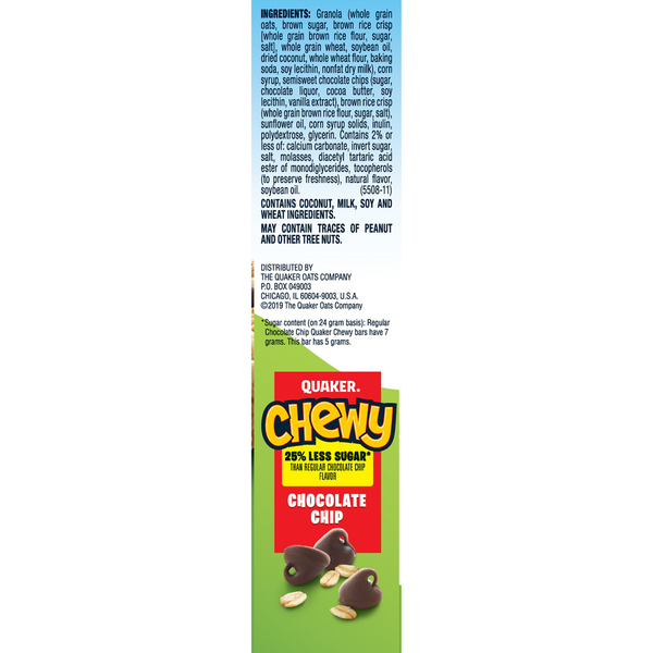 Quaker Chocolate Chip Granola Bars