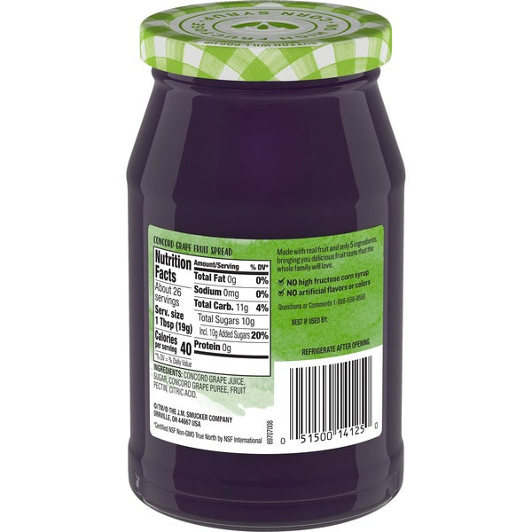 Confiture de raisin Concord Smucker's