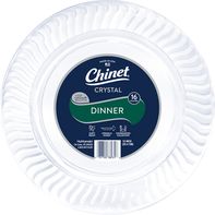 Platos de Cena Chinet de 10 Pulgadas - Paquete de 16